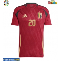 Belgien Lois Openda #20 Heimtrikot EM 2024 Kurzarm